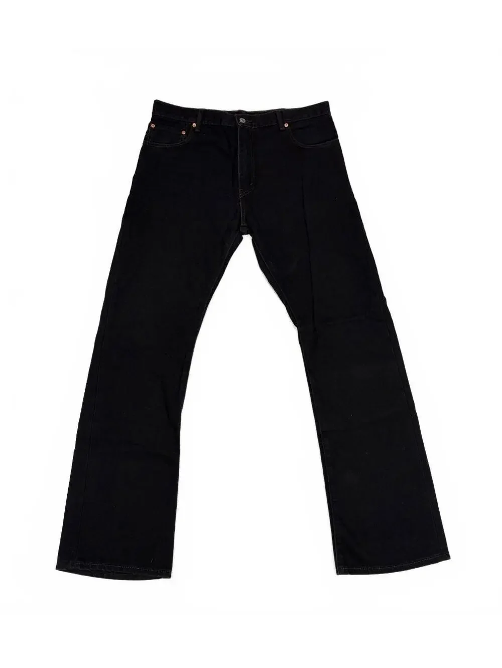 Western Bootcut Levi's 517 Jeans Mens W36 L34 Black 100% Cotton Denim